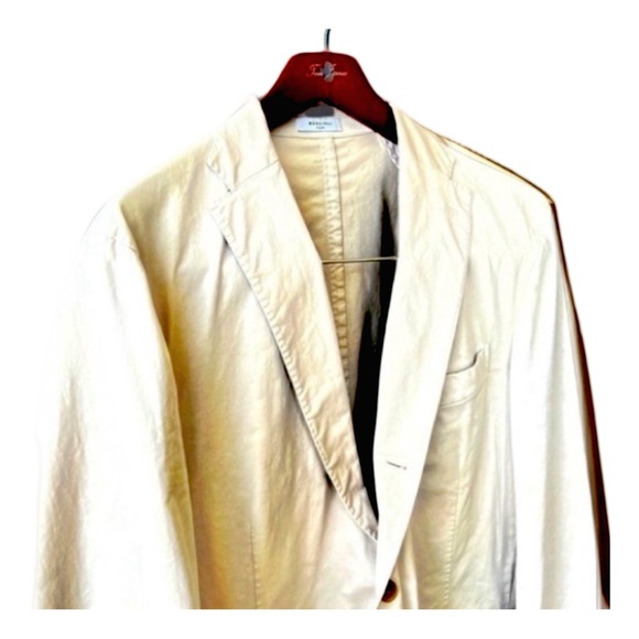 Boglioli Two-Button Deconstructed Sports Coat. Beige. XL - Picture 6 of 10